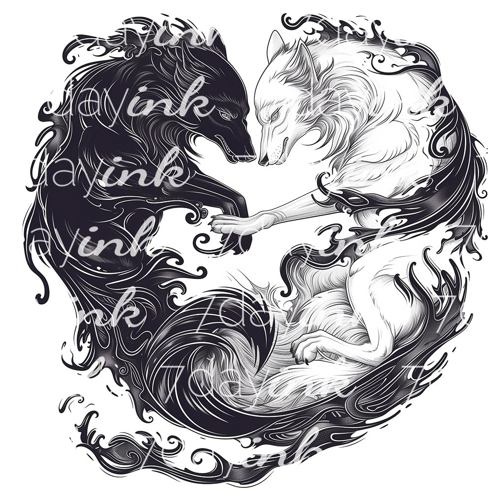 Yin & Yang Wolves