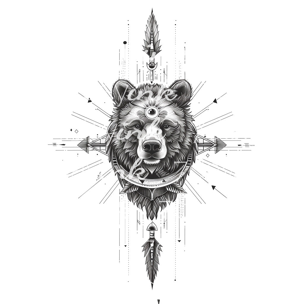 Bear with Arrows