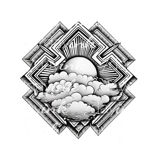 Geometrical Sun and Storm