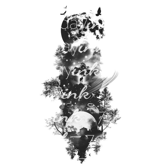 Moon and Nature Concept