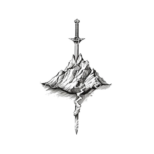 Mountain with Sword
