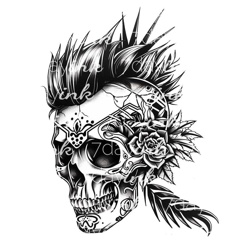 Punk Skull – 7dayInk