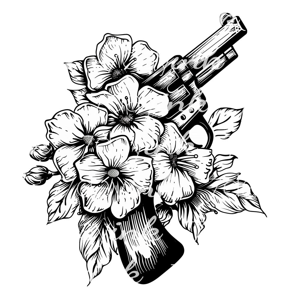 Revolver under Flowers