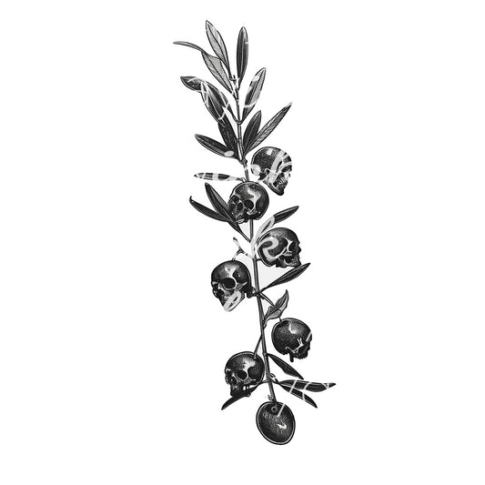 Skull Olive Branch