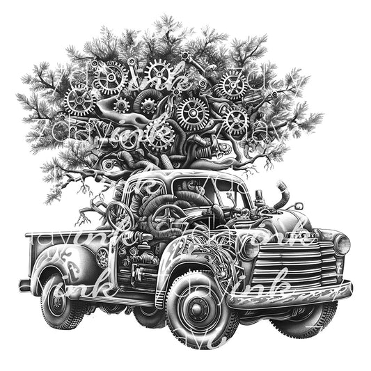 Truck with Tree