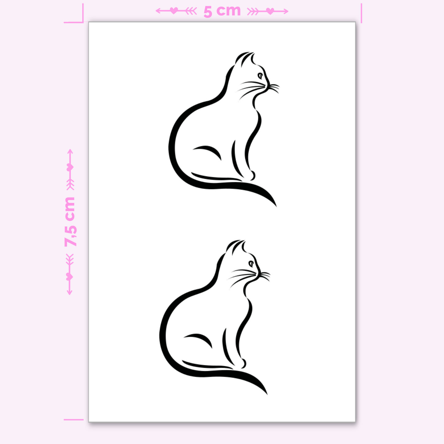 Katze Miniset - 2 Tattoos (mini)