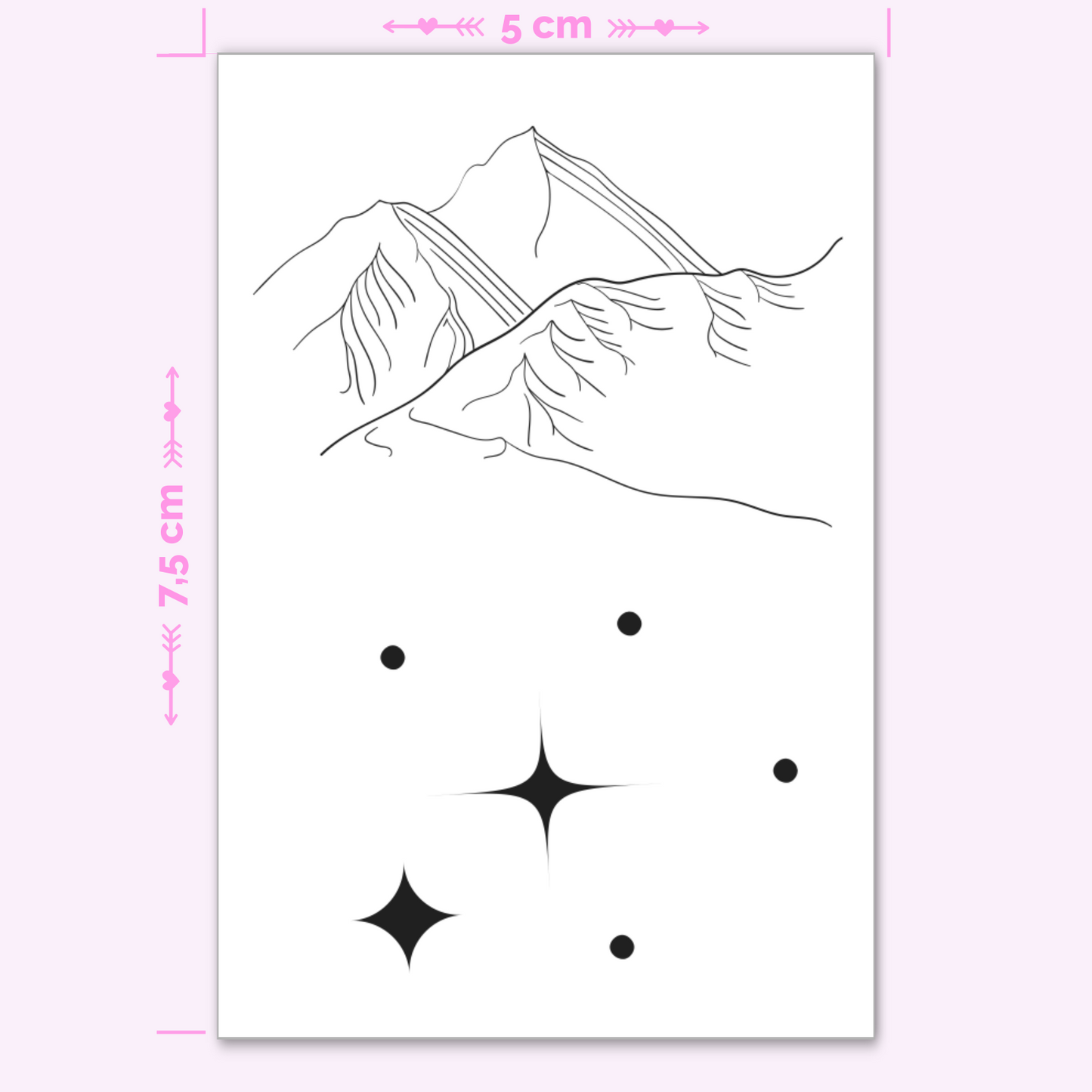 Mountains & Stars - 2 Tattoos (mini)